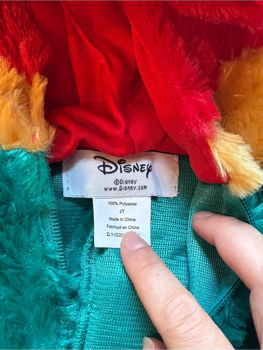 Disney Hei Hei Moana Costume Plush Bird Costume 2T Halloween World Land Cruise - Picture 5 of 7